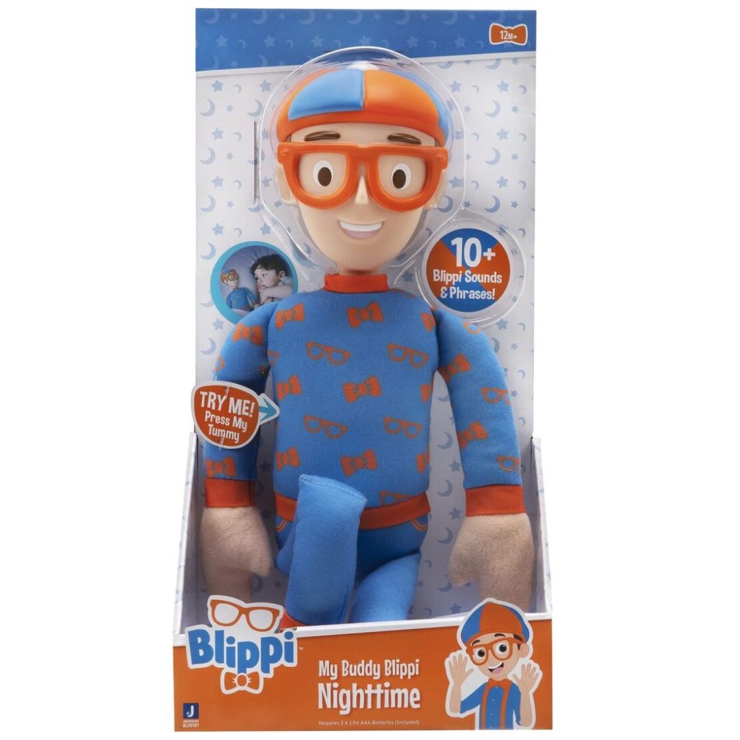 Muñec Blippi Feature Plush Nighttime Blippi