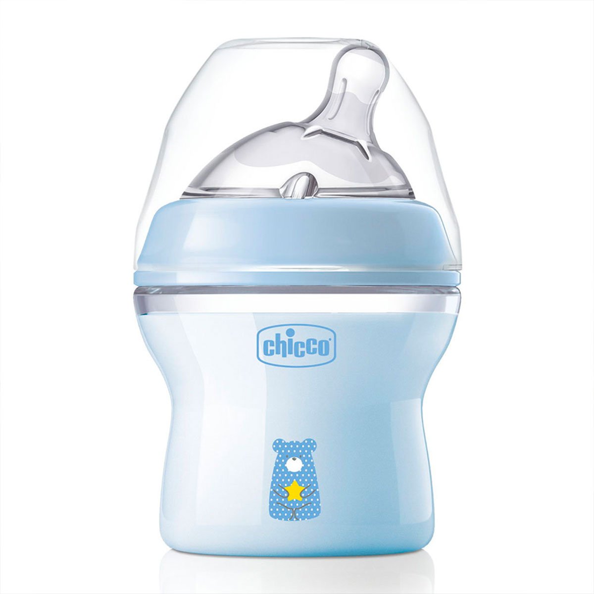 Biberón Natural Chicco Feeling 150 Ml Azul para Recién Nacidos