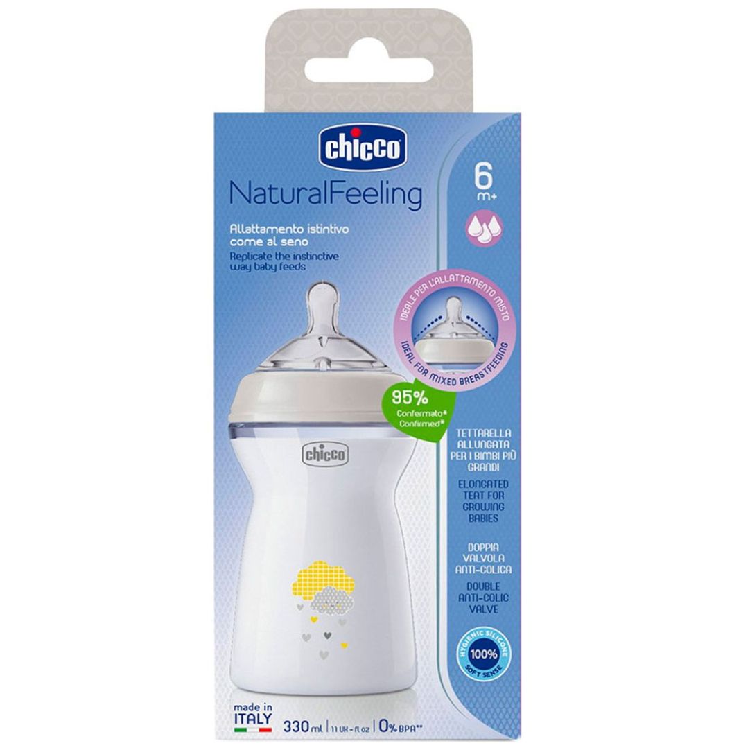 Biberón Natural Feeling 330 Ml Chicco para Bebés