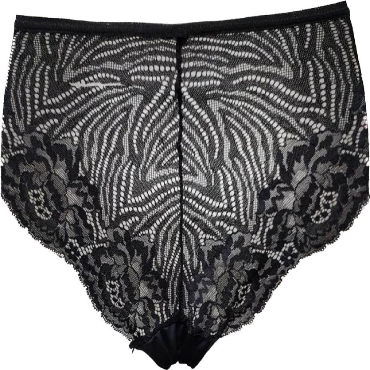 Bikini Negro a la Cintura con Encaje Vivencias