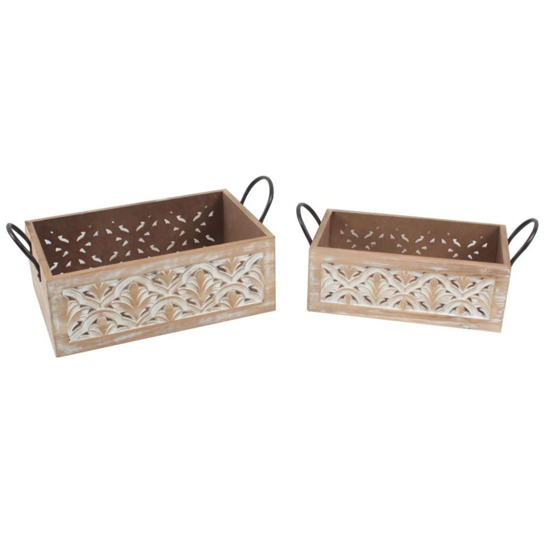 Set 2 Cajas Almacenadoras Azteca Vintage Home