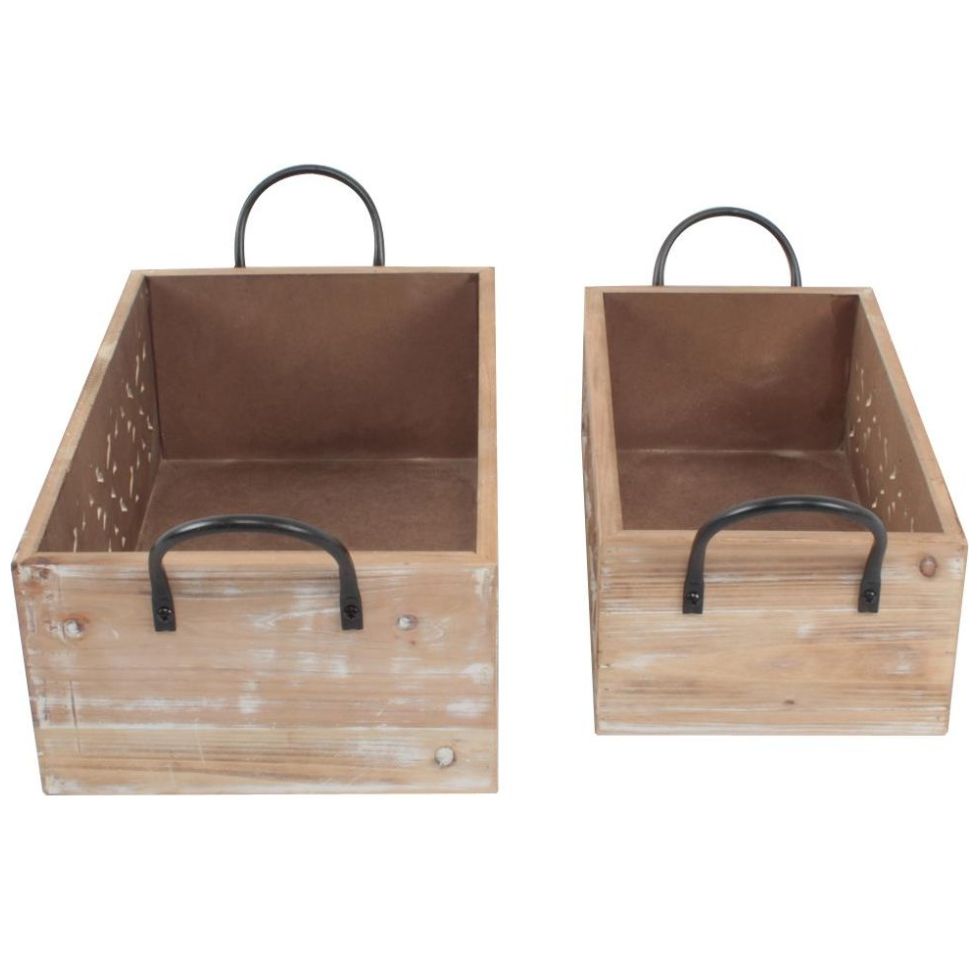 Set 2 Cajas Almacenadoras Azteca Vintage Home