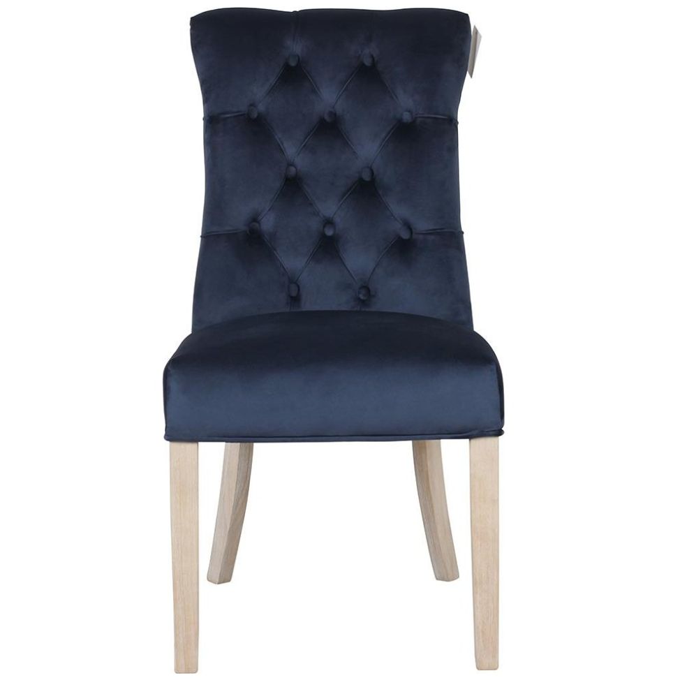 Silla Charly Velvet Navy Vintage Home