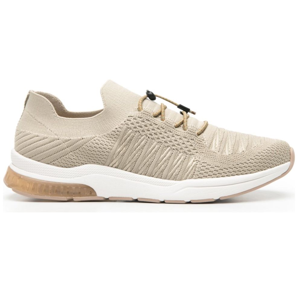 Tenis con Resorte Ajustable Beige Flexi