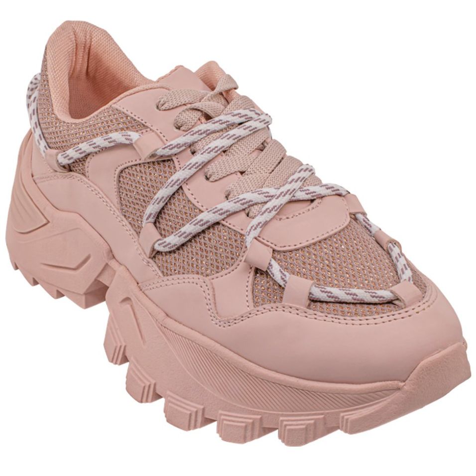 Tenis Chunky con Aplicación Rosa Efe