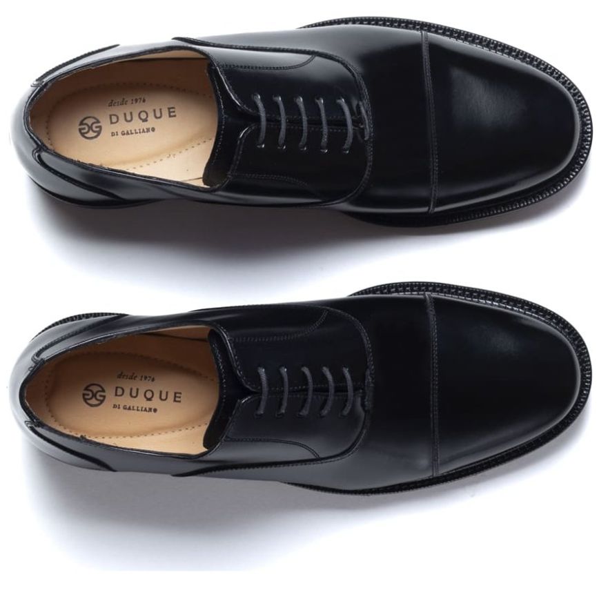 Choclo Duque Di Galliano en Piel Y Puntera Negro