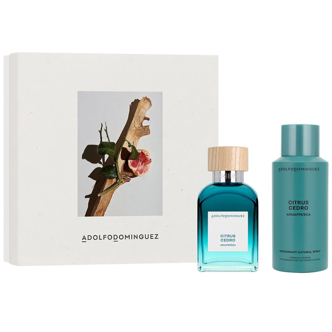 Adolfo Dominguez Agua Fresca Citrus Cedro Set para Hombre Edt