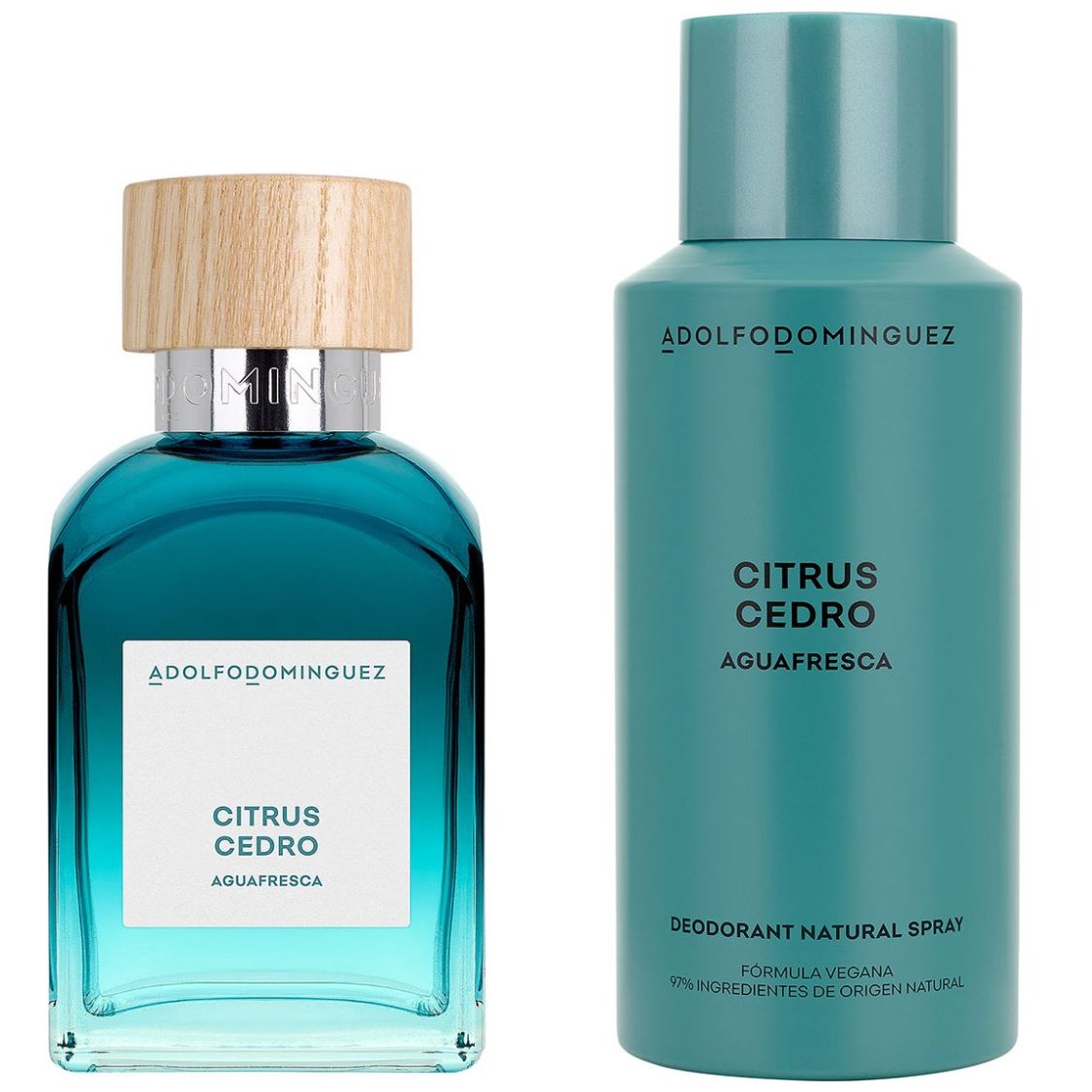 Adolfo Dominguez Agua Fresca Citrus Cedro Set para Hombre Edt 120Ml + Desodorante 150Ml