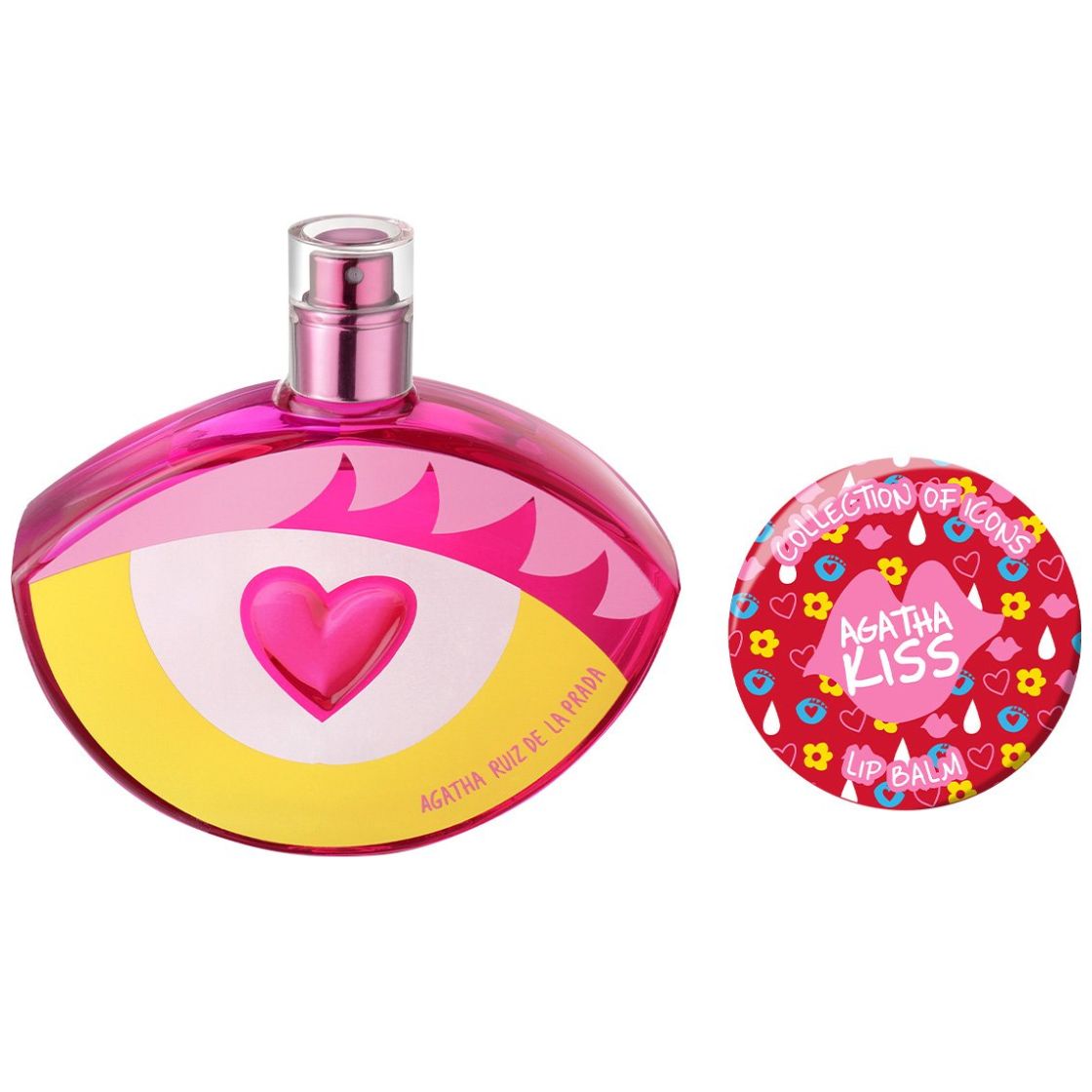 Agatha Ruiz de la Prada Look At Me Set para Mujer Fragancia Edt 80Ml + Lip Balm