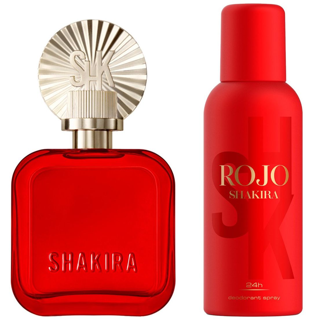 Fragancia Set Shakira Rojo Edp 80 Ml + Desodorante 150 Ml  para Mujer
