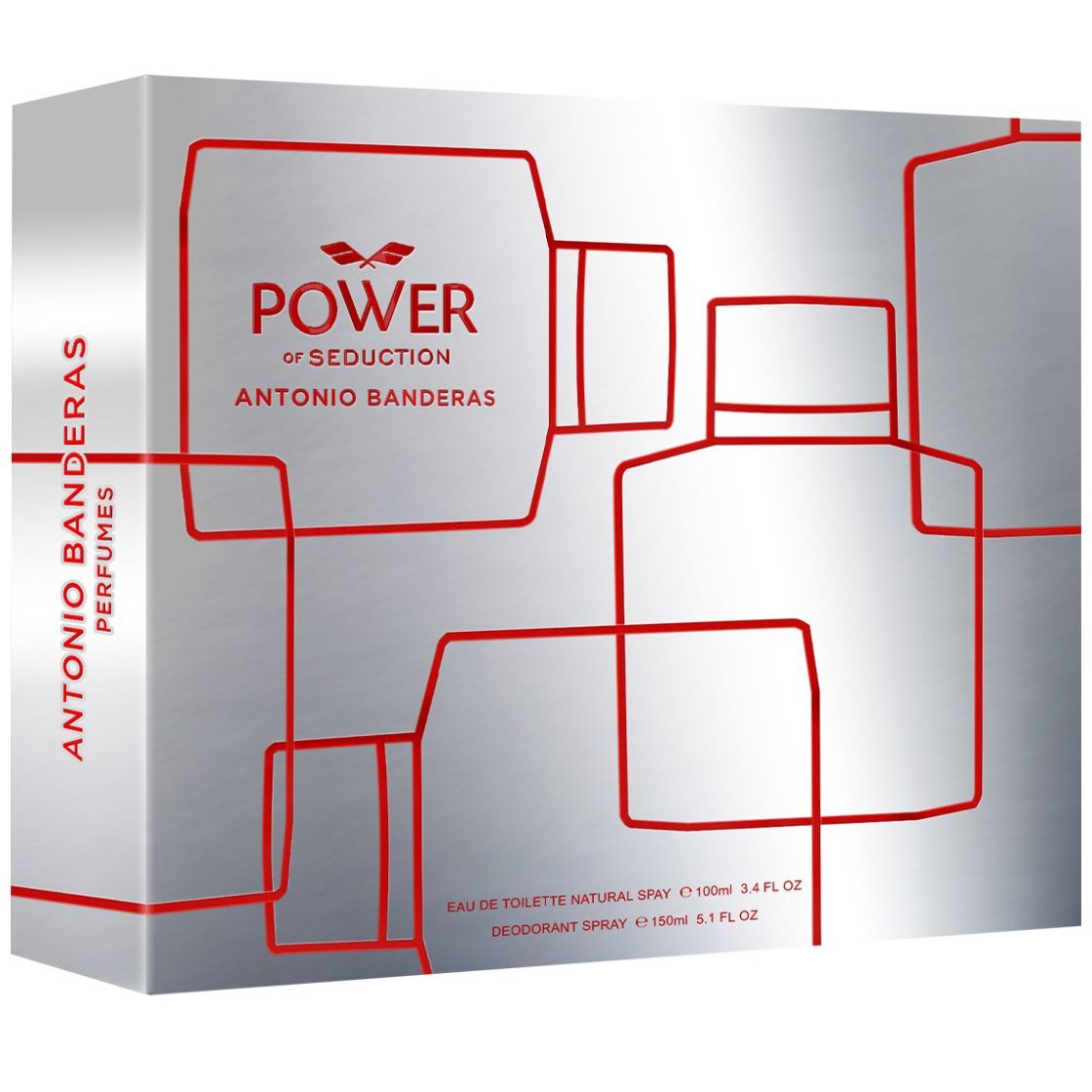 Antonio Banderas Power Of Seduction Set para Hombre Perfume Edt 100Ml + Desodorante 150Ml