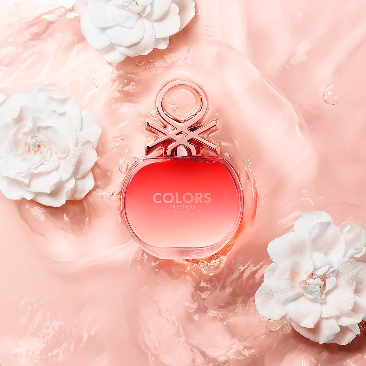 Benetton Colors Woman Rose Intenso Set para Mujer Fragancia Edp 80Ml + Vial 10Ml