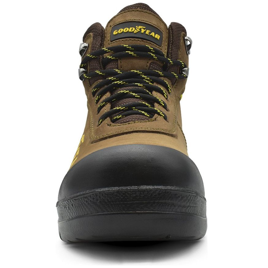 Bota de Seguridad Goodyear en Piel Café