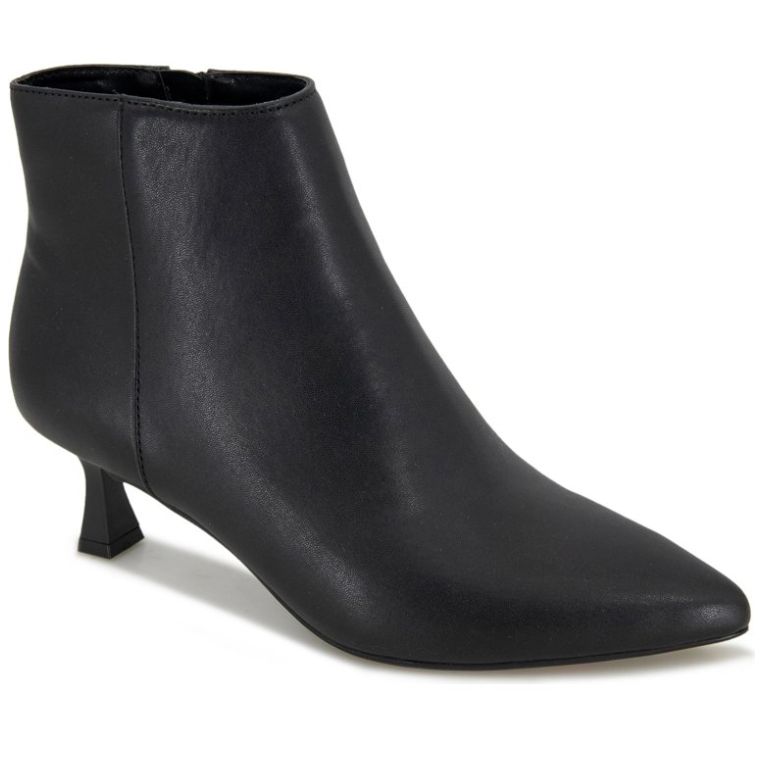Bootie Puntal Liso con Cierre Negro Kenneth Cole
