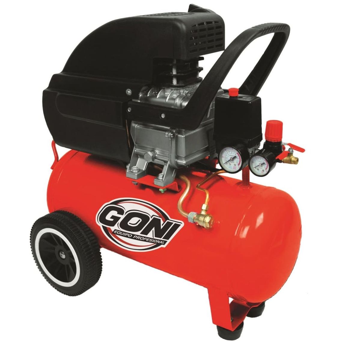 Compresor Goni Lubricado 3.5Hp con Tanque 28Lts