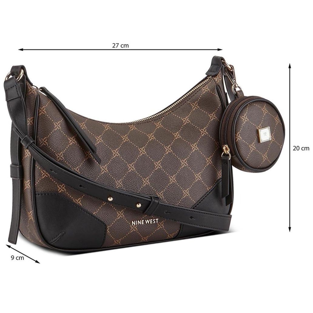 Bolsa Crossbody Café/negro Nine West