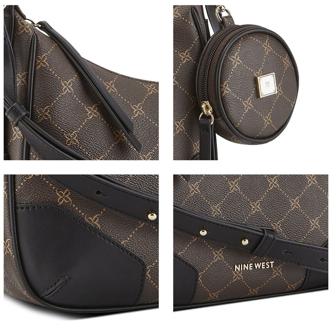 Bolsa Crossbody Café/negro Nine West