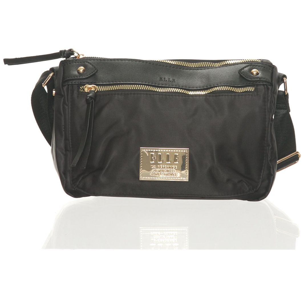 Bolso Nylon Crossbody Black Elle