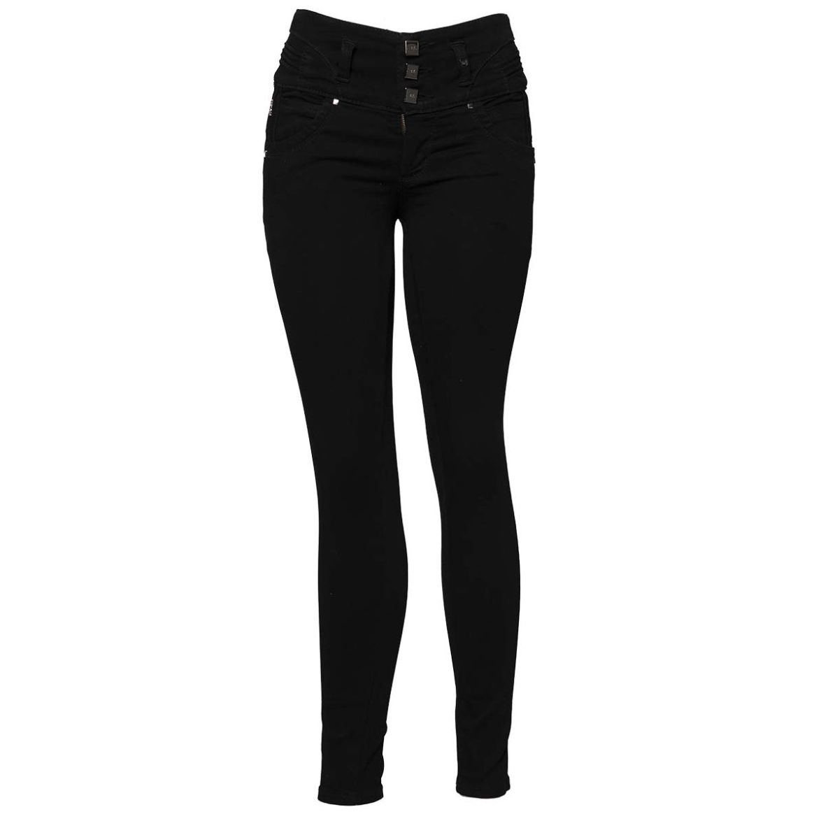 Jeans Skinny Negro 3 Botones Ciclon Jeans