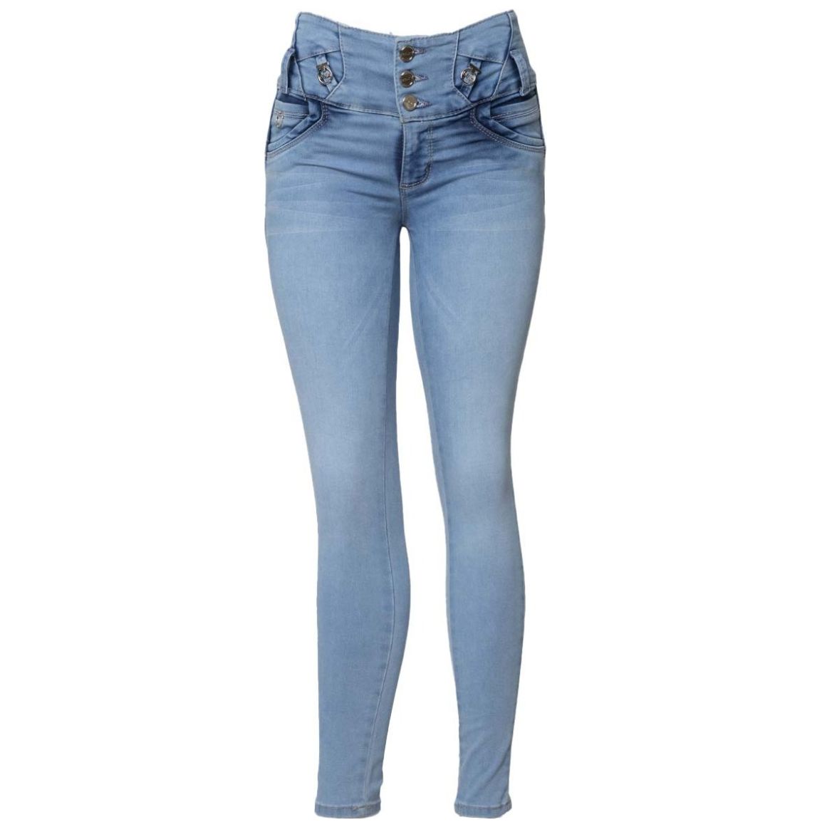 Jeans Skinny Stn Bleach 3 Botones Ciclon Jeans