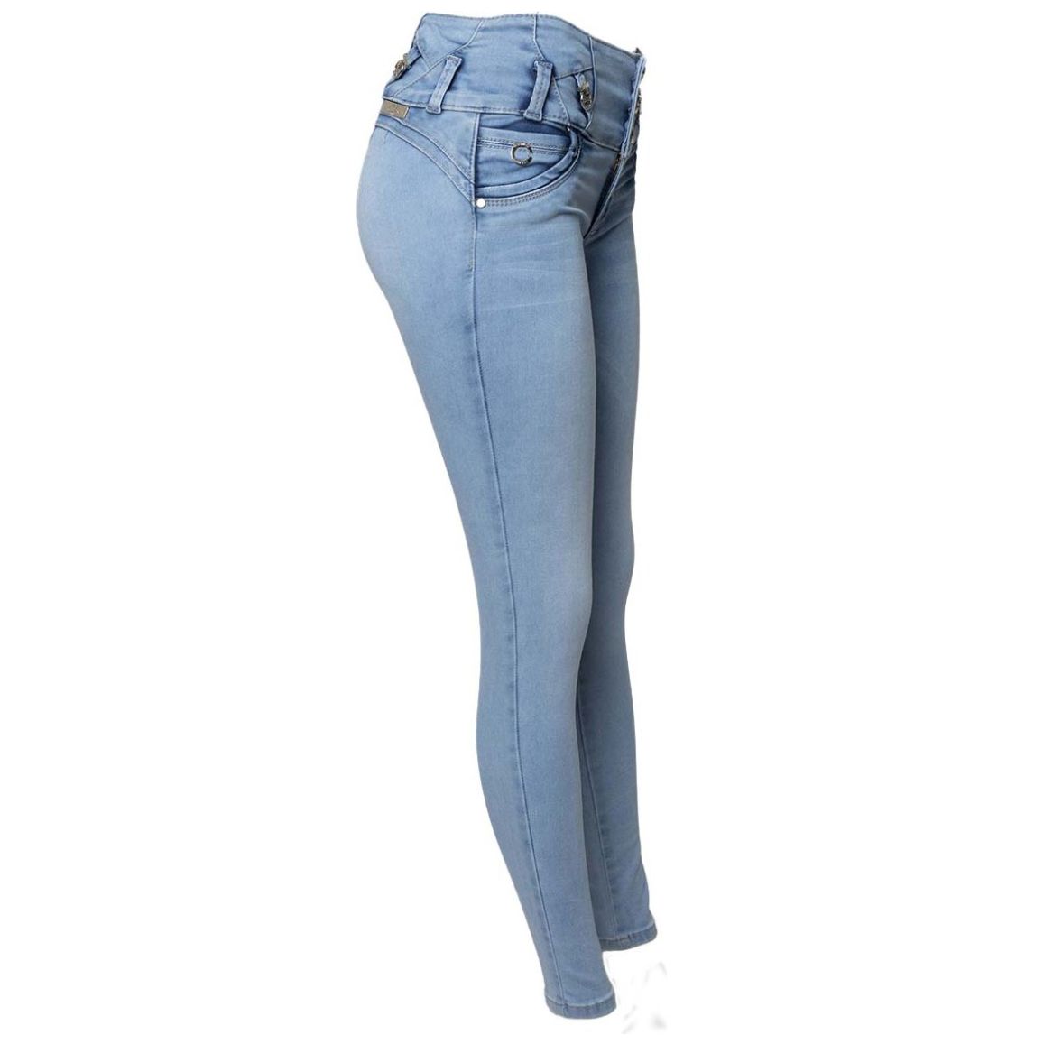 Jeans Skinny Stn Bleach 3 Botones Ciclon Jeans