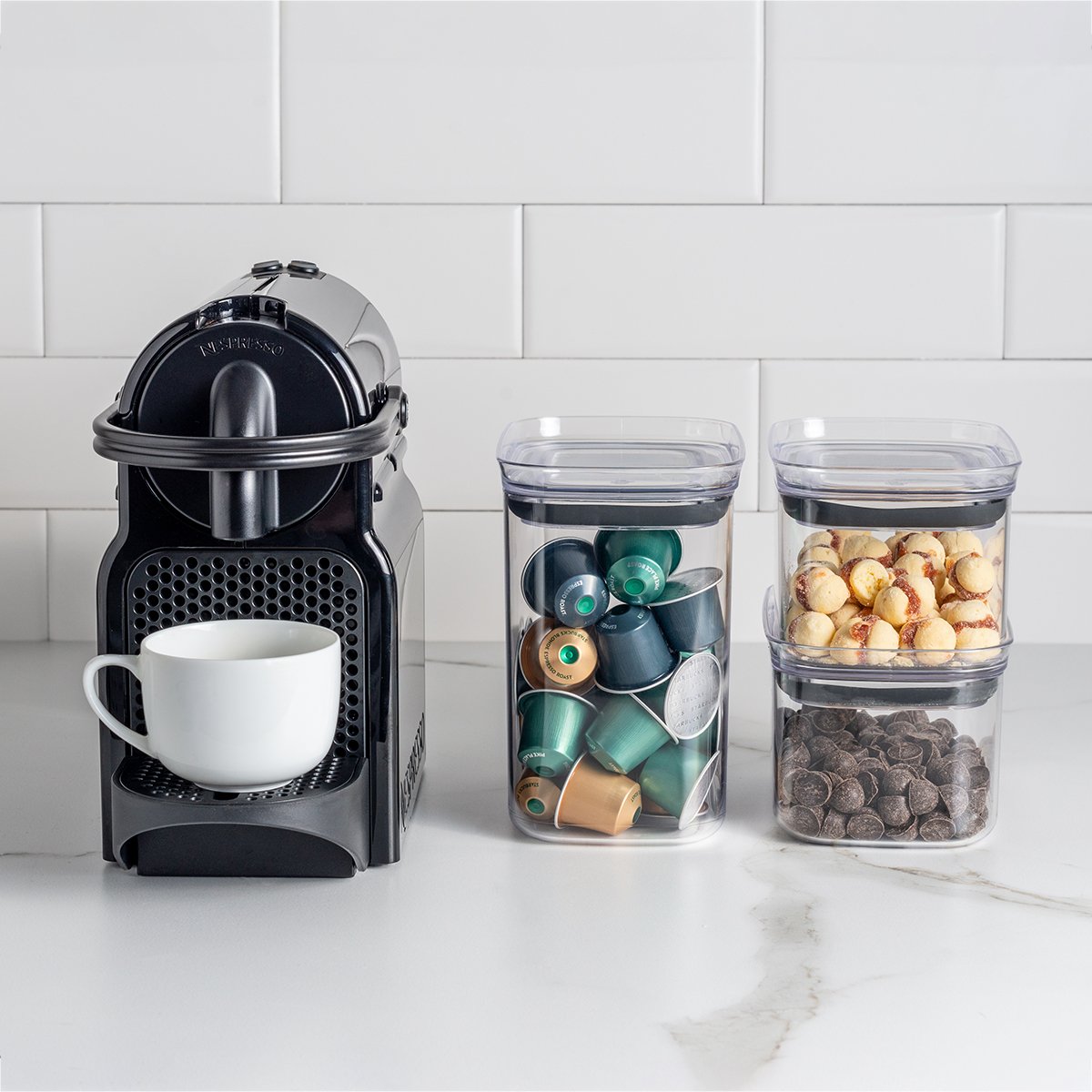 Contenedor Hermético Transparente para Almacenar 1 Lt Ou