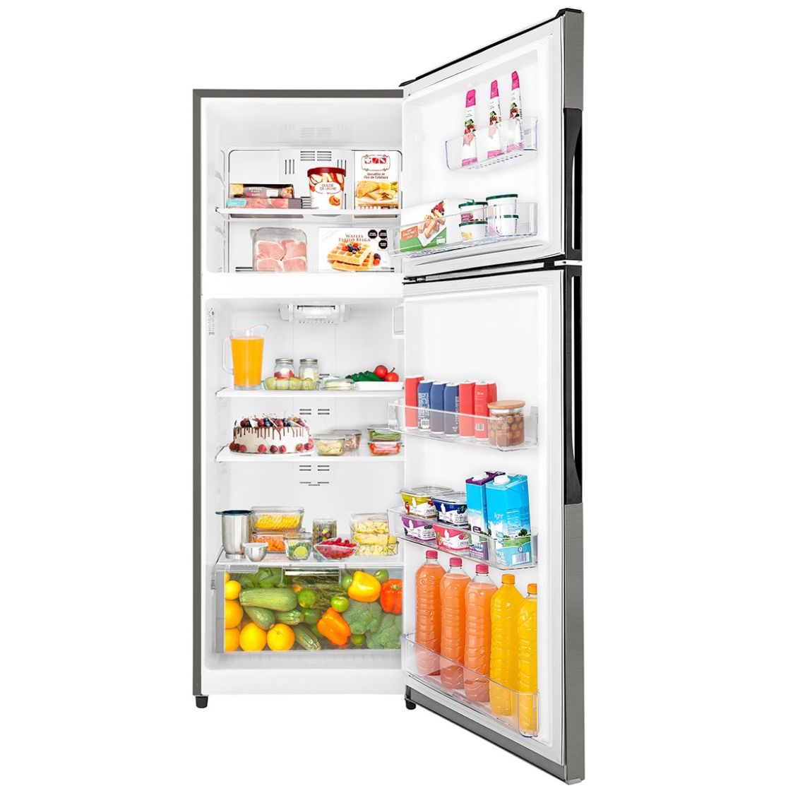 Refrigerador Mabe Congelador Superior 19 P3 Rms510Ivmrm0