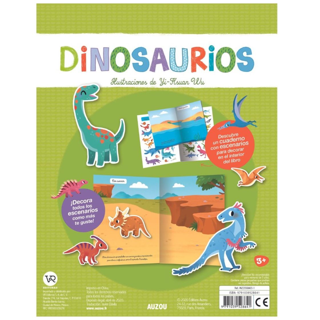 Dinosaurios, Libro de Stickers Vergara & Riba