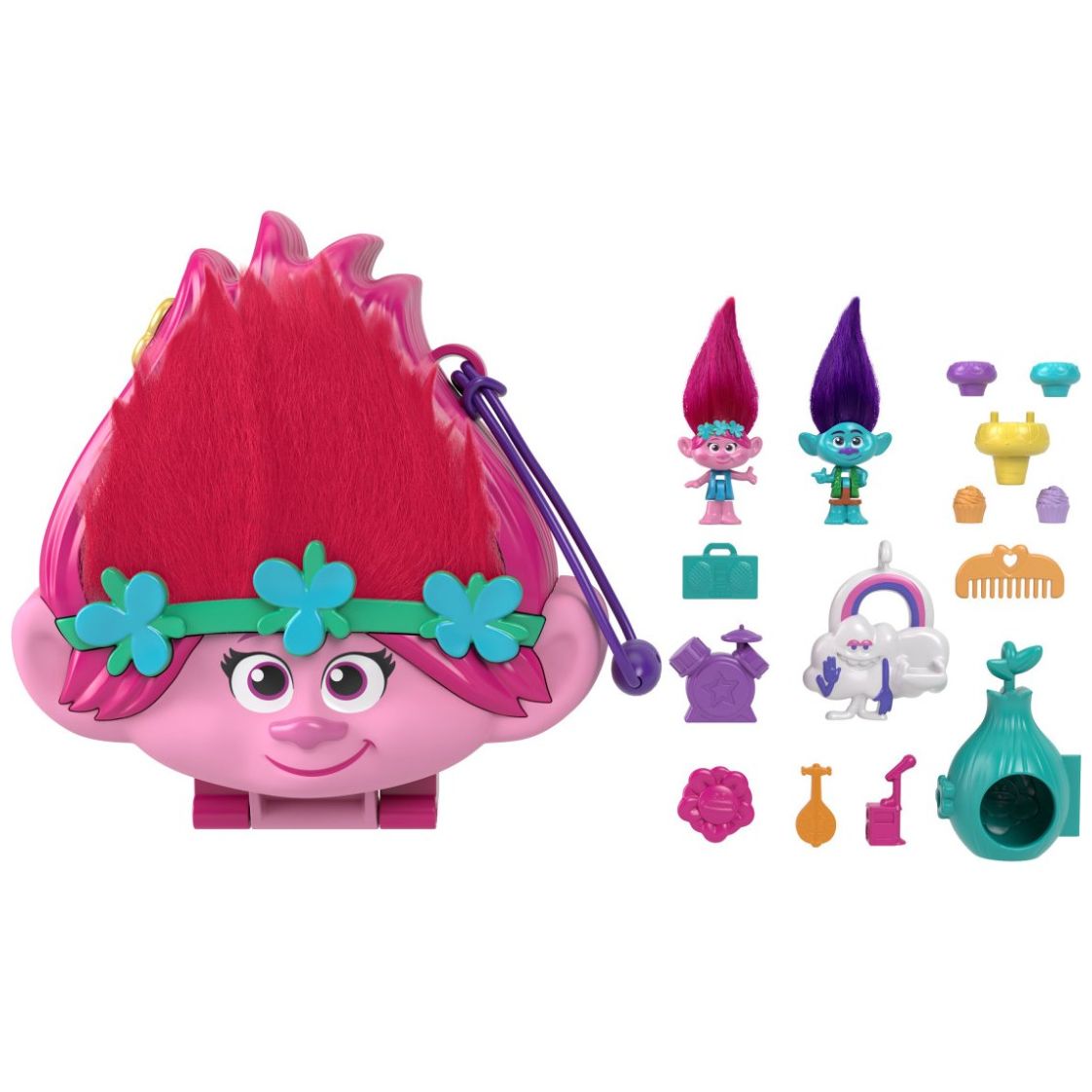 Polly Pocket Set de Juego Compacto Trolls
