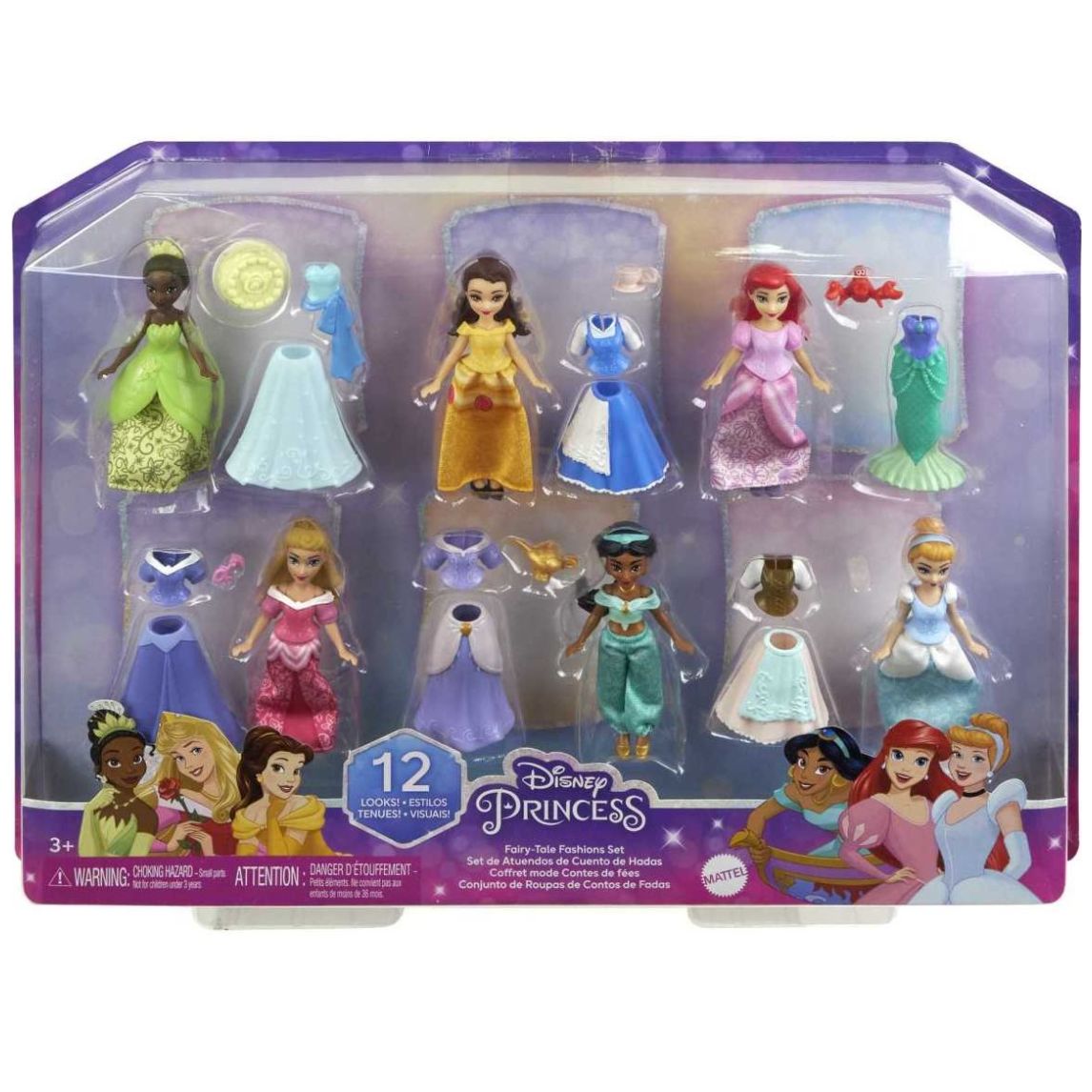 Disney Princesa Muñeca Colección Atuendos Reales