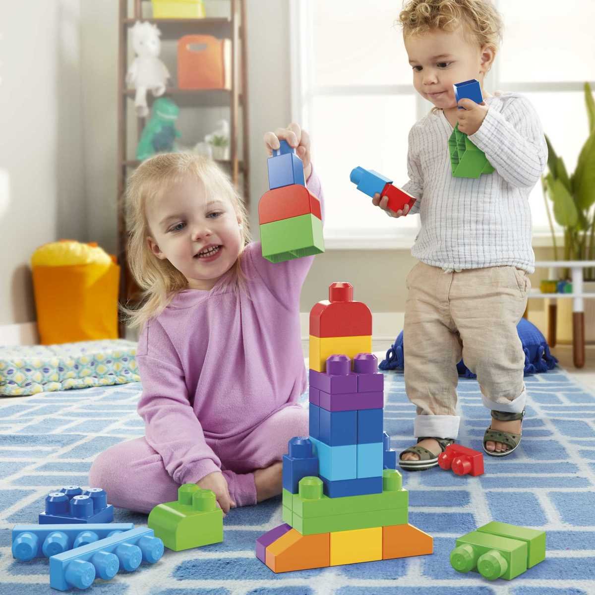 Mega Bloks Juguete Clásica Bolsa de Construcción 60 Piezas