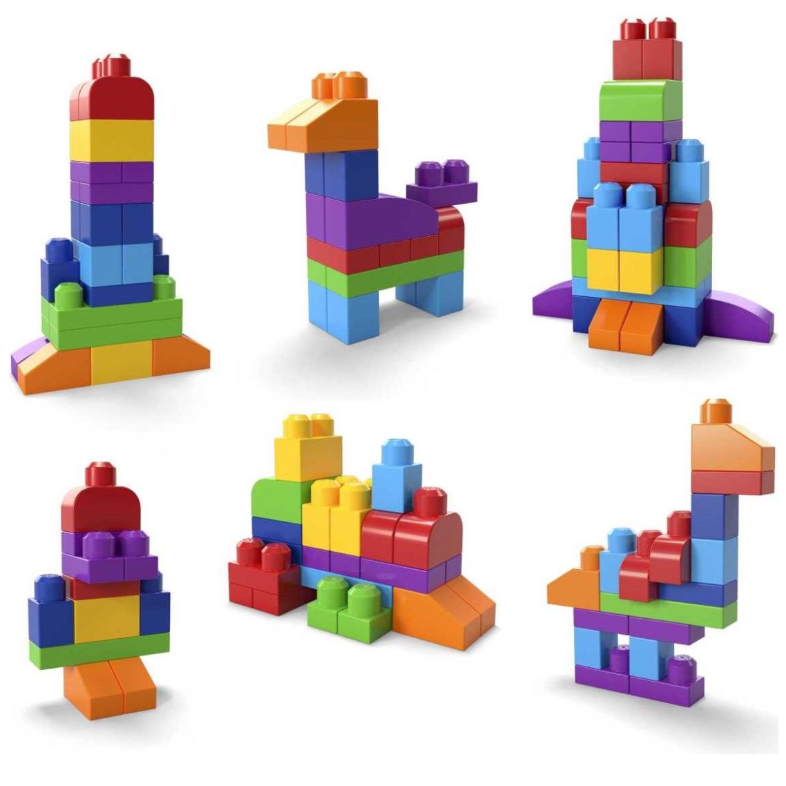 Mega Bloks Juguete Clásica Bolsa de Construcción 60 Piezas