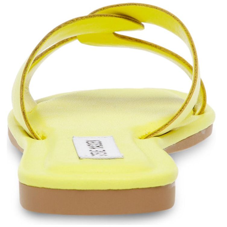 Sandalia Flat Tira Abrazada Amarilla Steve Madden