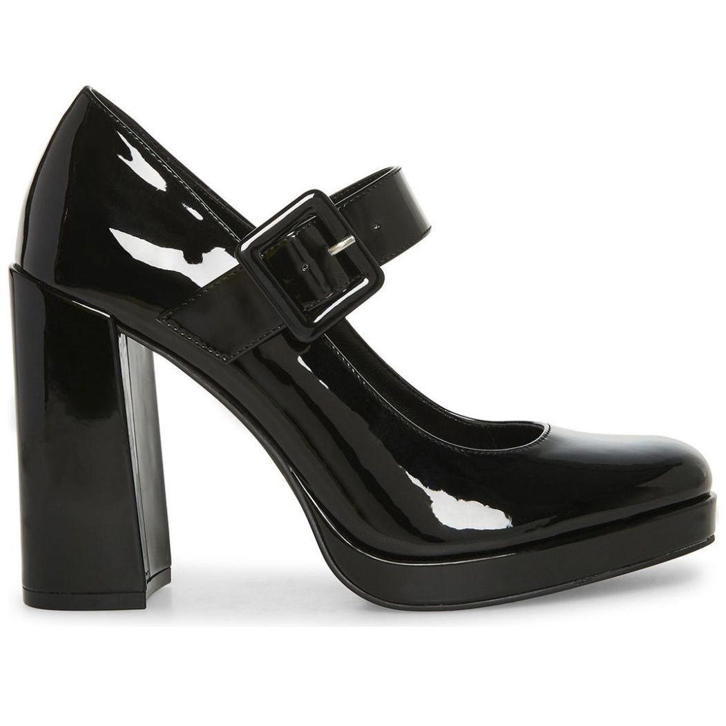 Zapatilla de Charol con Hebilla Negra Madden Girl