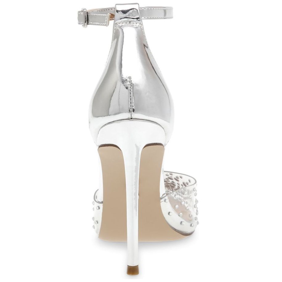 Zapatilla Puntal con Brillos Plata Steve Madden