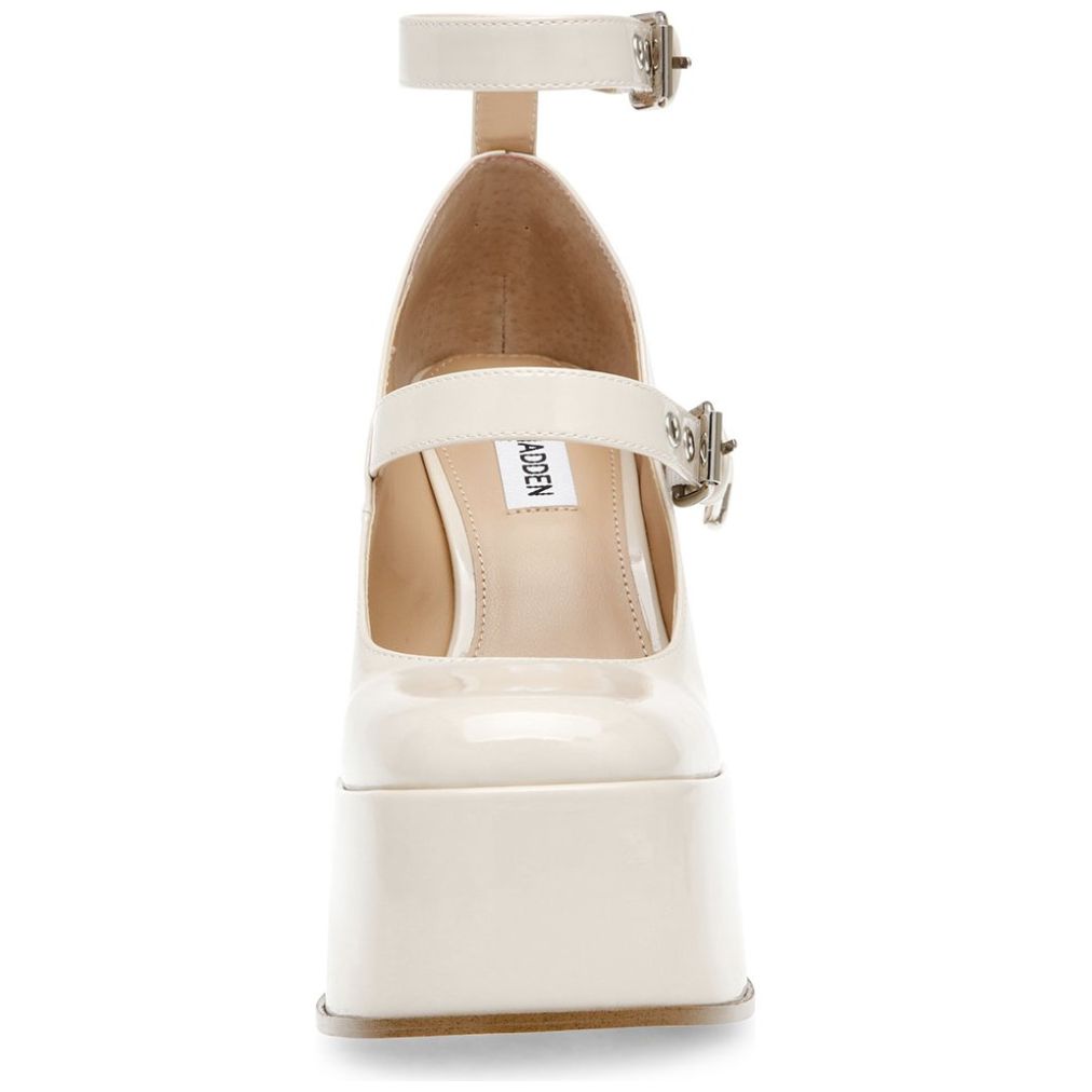 Zapatilla de Plataforma con Tira Ajustable Hueso Steve Madden