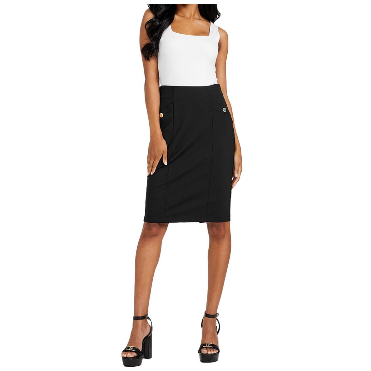 Falda Ajustada Lisa Guess
