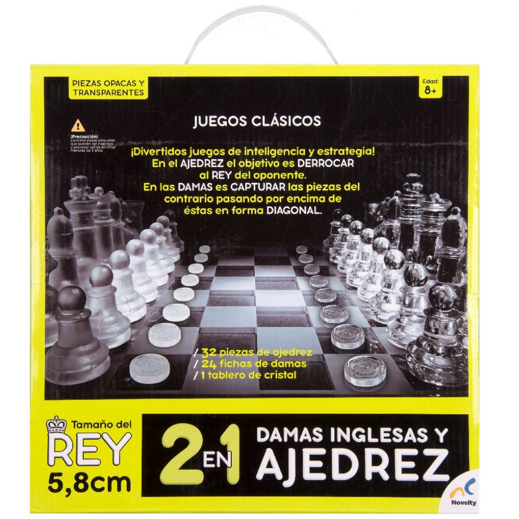 Juego De Mesa Novelty 2 En 1 Damas Inglesas Ajedrez Vidrio ⋆ Vizcaino Store Juego De Mesa Novelty 2 En 1 Damas Inglesas Ajedrez Vidrio ⋆ Vizcaino Store