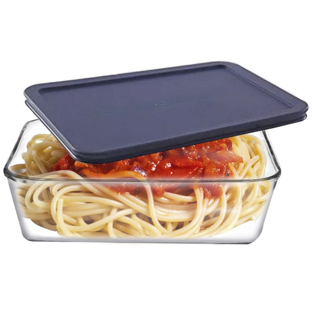 Refractario Vidrio Rectangular con Tapa 1.4Lt Anchor Hocking