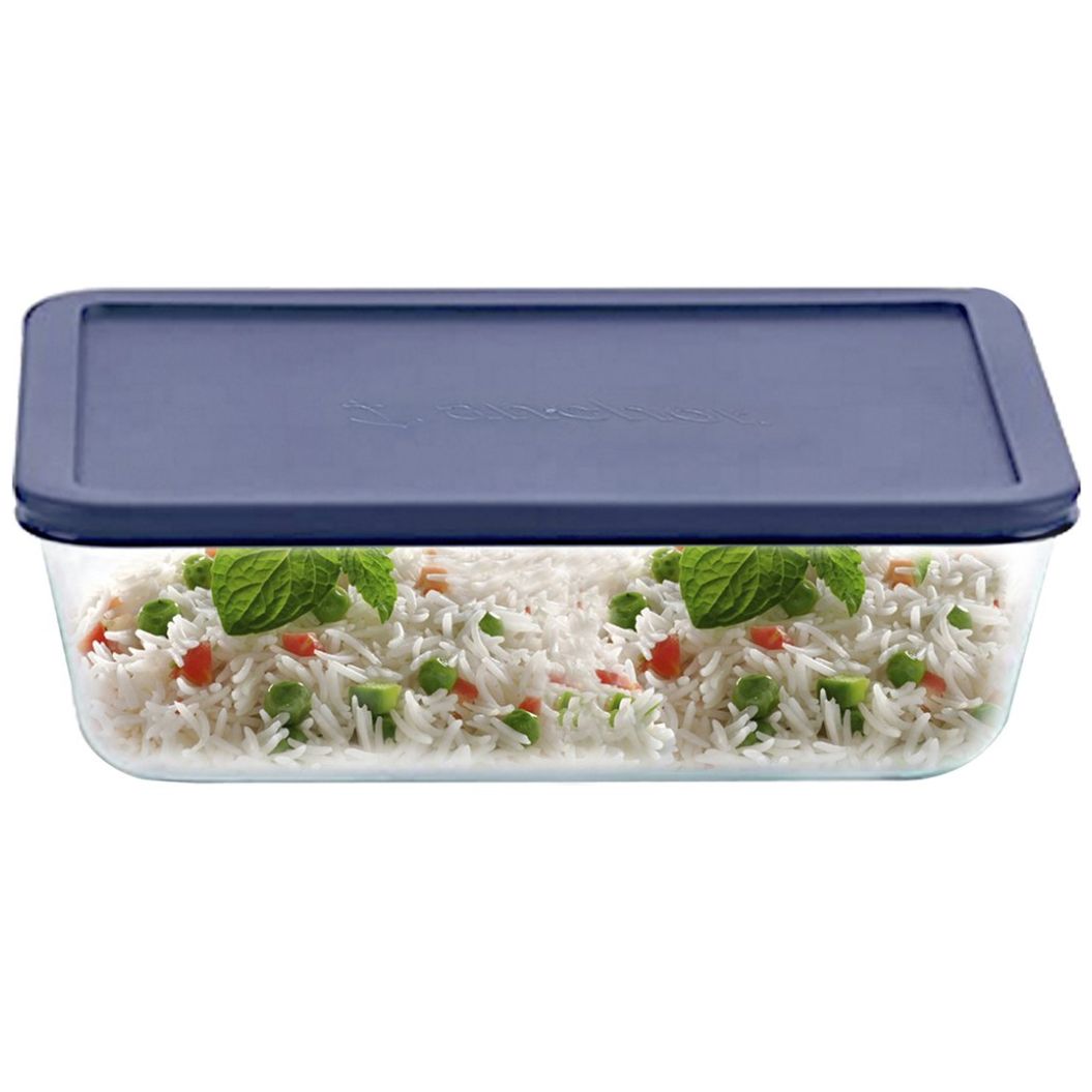 Refractario Vidrio Rectangular con Tapa 1.4Lt Anchor Hocking