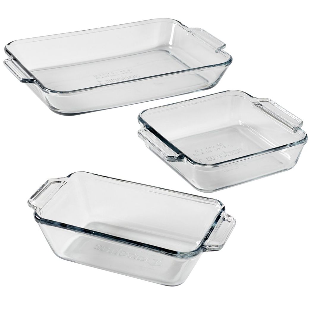 Juego 3 Refractarios para Hornear Anchor Hocking Hocking