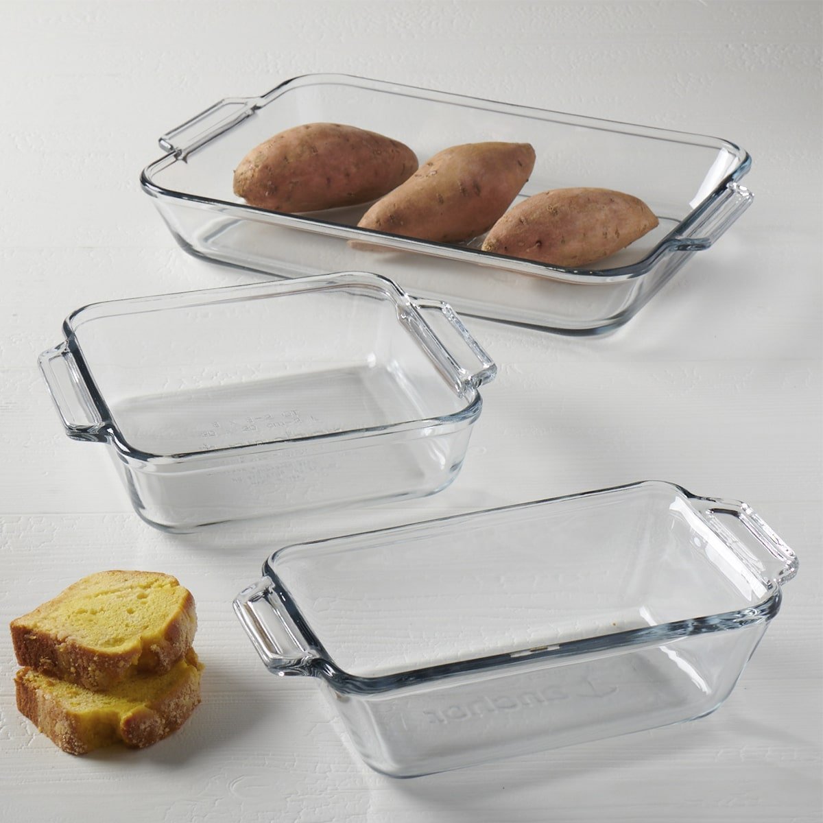 Juego 3 Refractarios para Hornear Anchor Hocking Hocking