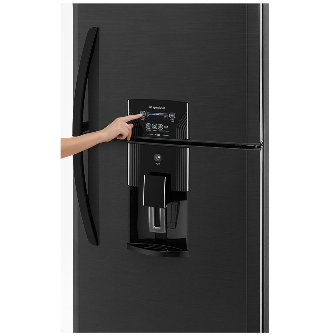 Refrigerador Mabe con Congelador Superior 14 Ft Rme360Fzmrp0 Black Stainless Steel