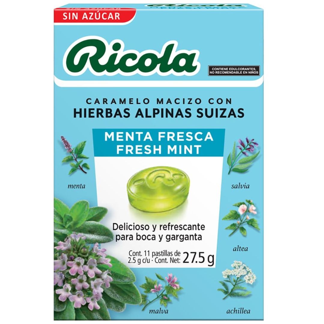 Ricola Menta Fresca Sin Azúcar 27.5G