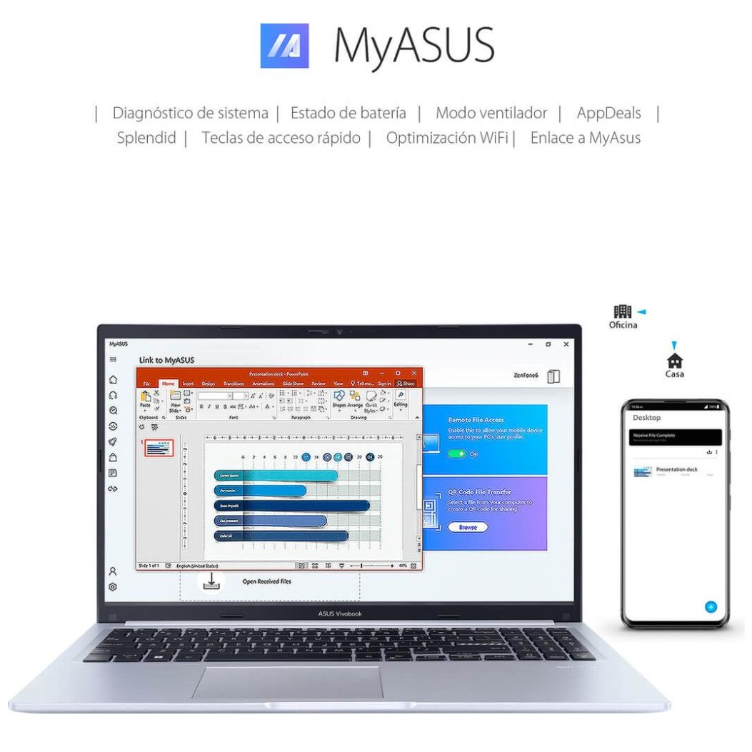 Laptop Asus Vivobook 15.6" D1502Ia-Ej214W R5 4600H 16G 256Ssd