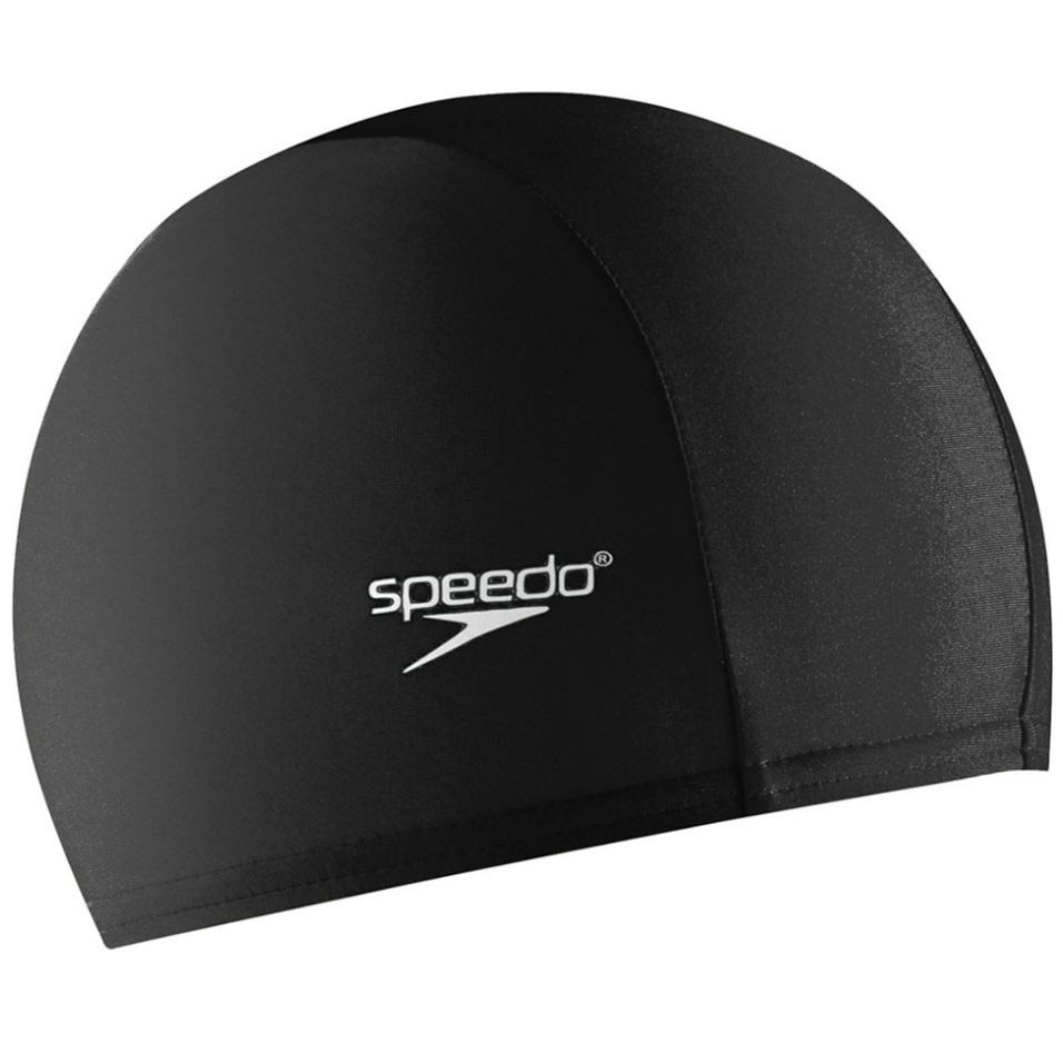 Gorra Negra para Natación de Licra Speedo