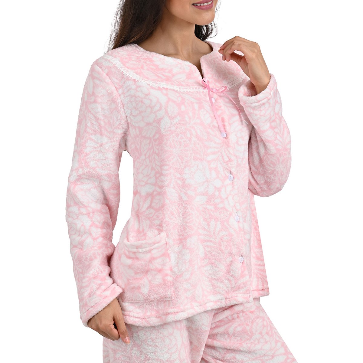 Pijama Manga Larga y Pantalón Flannel Intime Lingerie