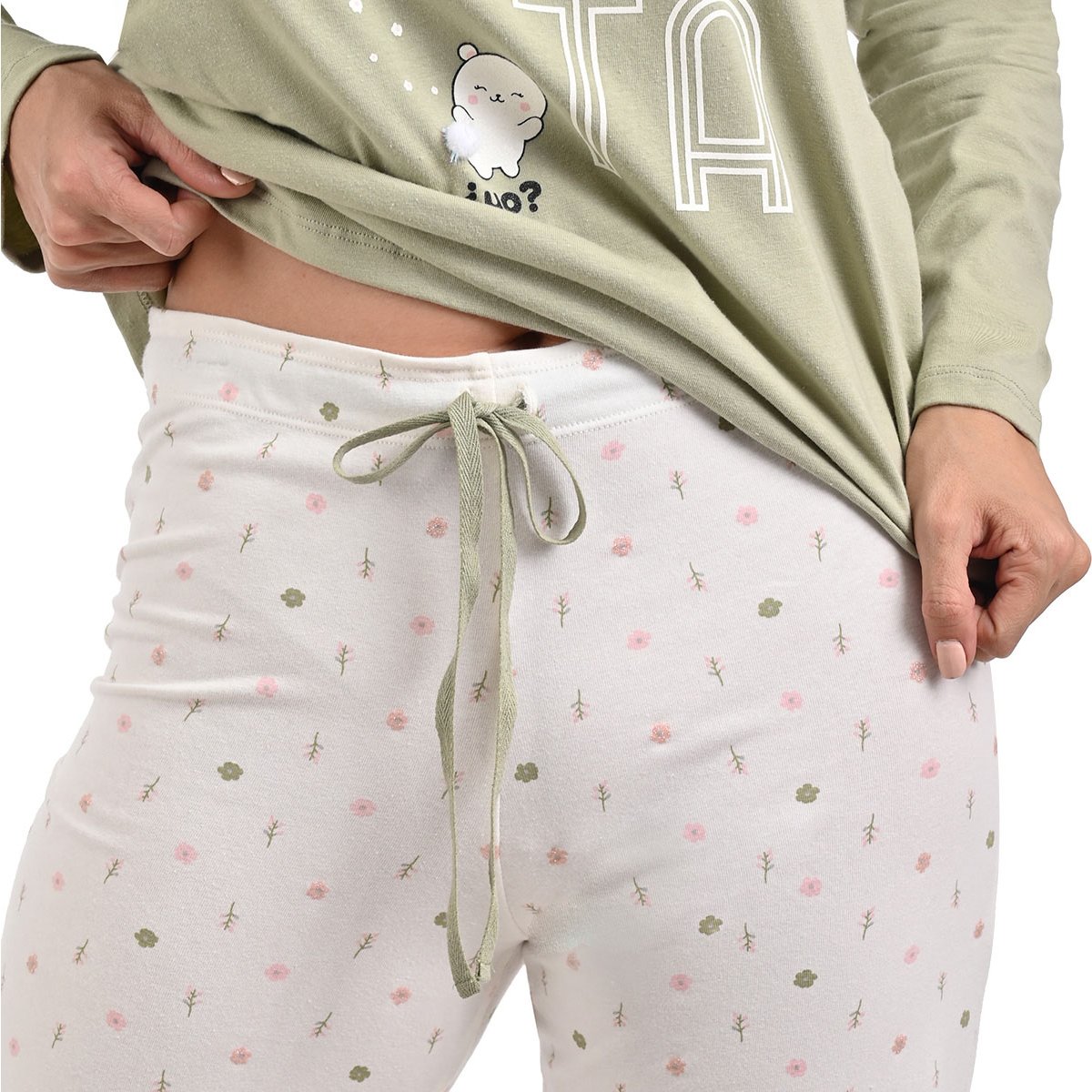 Pijama Manga Larga y Pantalón Osa Coqueta Sho Shi