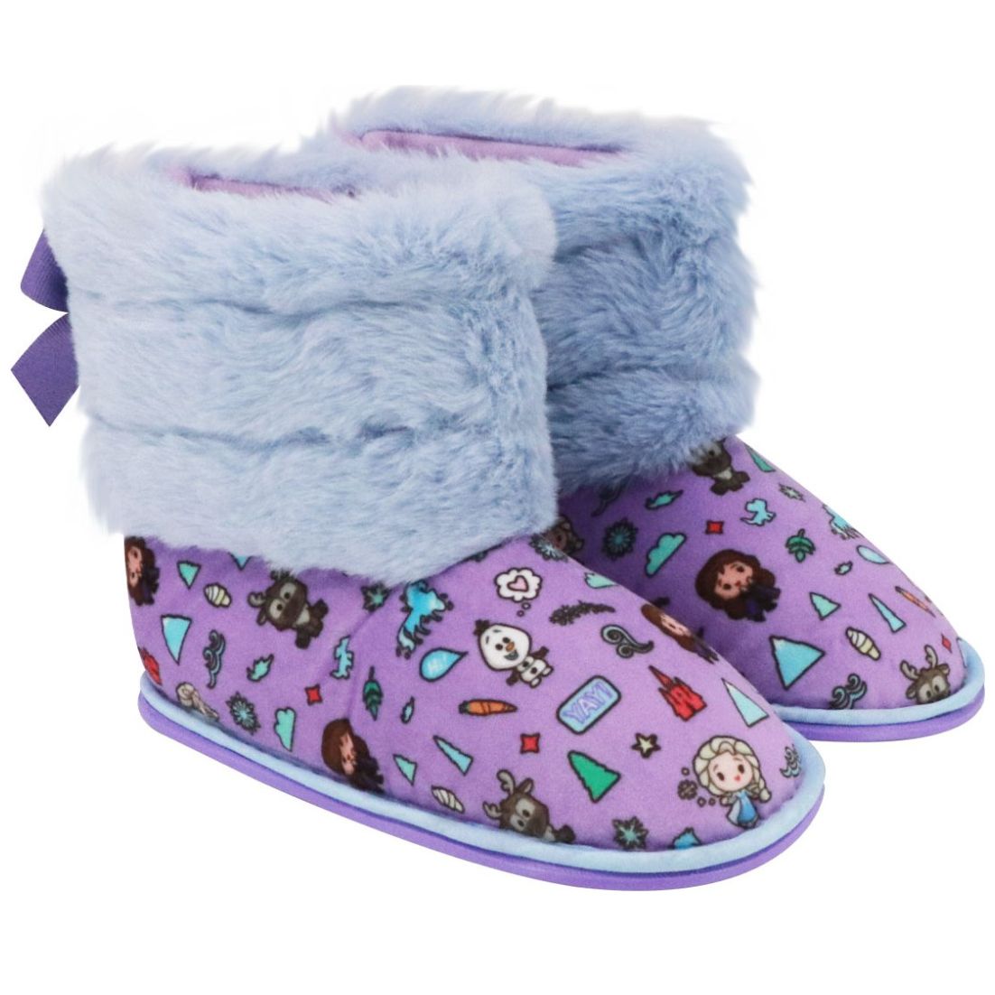 Pantufla Bota Personajes Ch-G Morado