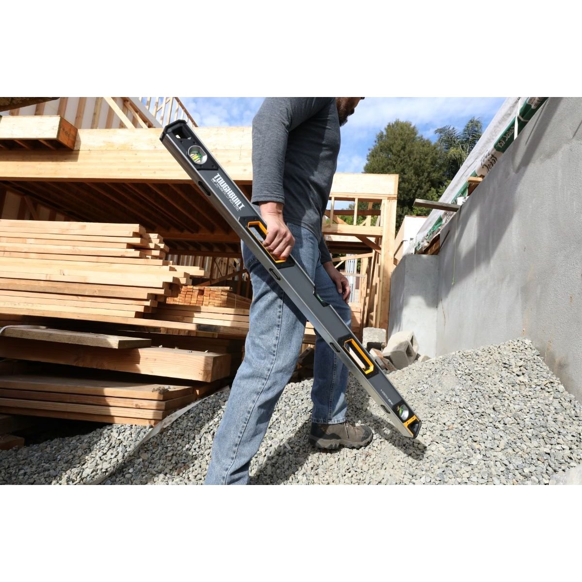 Nivel de Caja Magnético Toughbuil con Luz 48"